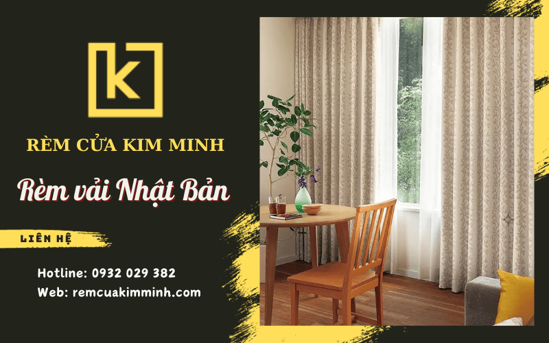 rèm vải Nhật Bản