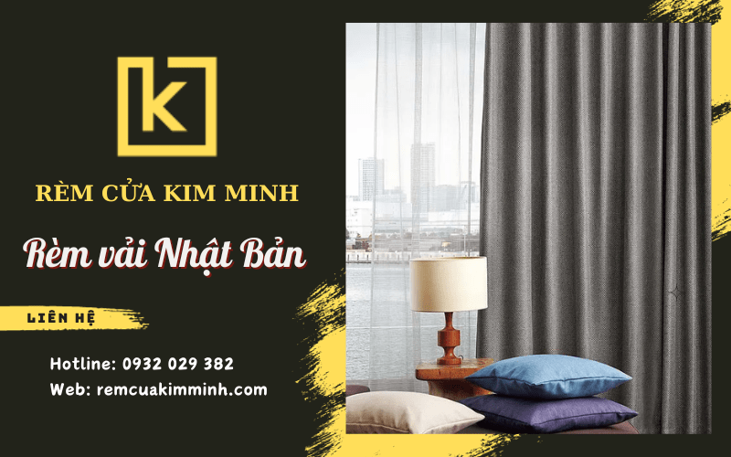 rèm vải Nhật Bản