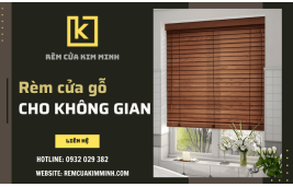 Rèm cửa gỗ tô điểm cho không gian nội thất hiện đại