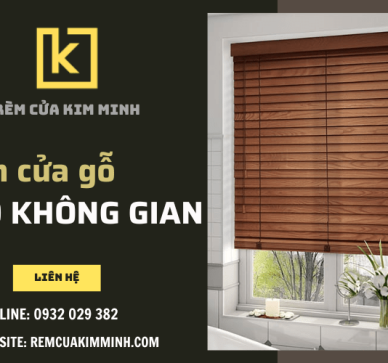 Rèm cửa gỗ tô điểm cho không gian nội thất hiện đại