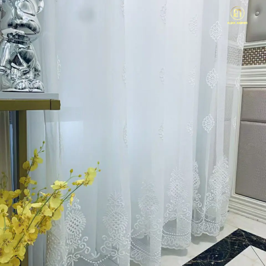 Rèm Vải Voan Thêu TP-MD-14