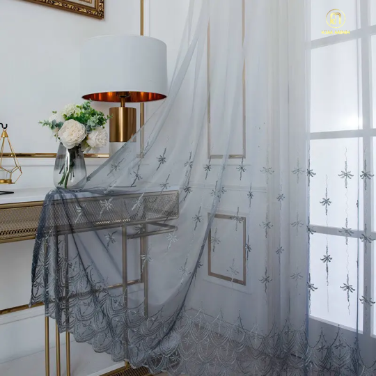 Rèm Vải Voan Thêu TP-MD-16