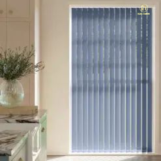 Rèm Lá Dọc Vải Trơn Cản Nắng D409