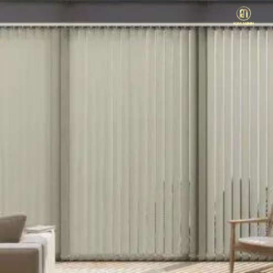 Rèm Lá Dọc Vải Trơn Cản Sáng D402