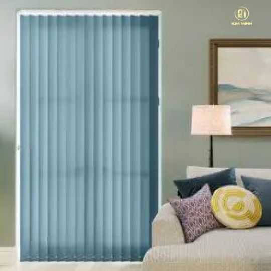 Rèm Lá Dọc Vải Trơn Cản Sáng D407