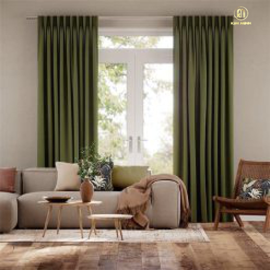 Rèm vải 2 lớp giá rẻ 